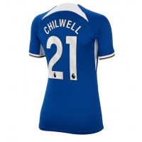 Camisa de time de futebol Chelsea Ben Chilwell #21 Replicas 1º Equipamento Feminina 2023-24 Manga Curta